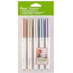 Cricut Explore/Maker Medium Point Pen Set 5-pack (metallic)