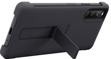 Sony Xperia 10 IV Style mobildeksel (sort)