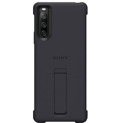 Sony Xperia 10 IV Style mobildeksel (sort)
