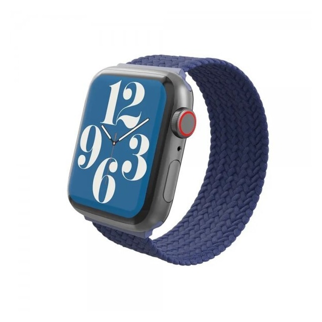 Gear4 Apple Watch 38/40/41mm Armbånd Braided Watch Band Medium Navy Blue