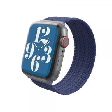 Gear4 Apple Watch 42/44/45mm/Apple Watch Ultra Armbånd Braided Watch Band Large Navy Blue