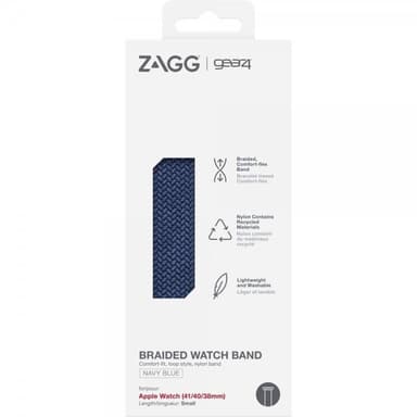Gear4 Apple Watch 38/40/41mm Armbånd Braided Watch Band Small Navy Blue