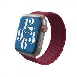 Gear4 Apple Watch 42/44/45mm/Apple Watch Ultra Armbånd Braided Watch Band Medium Wine