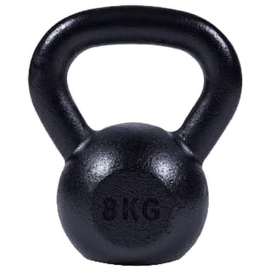 Gorilla Sports Kettlebell Massive Black 8 kg