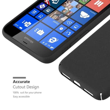 Nokia Lumia 640 XL Hardt Deksel Cover (svart)