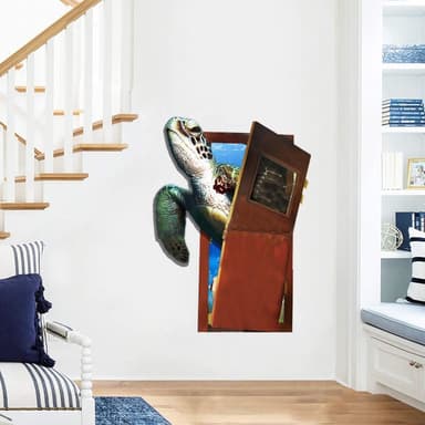 45x60cm sjøskilpadde veggdekal Selvklebende avtakbart dekal