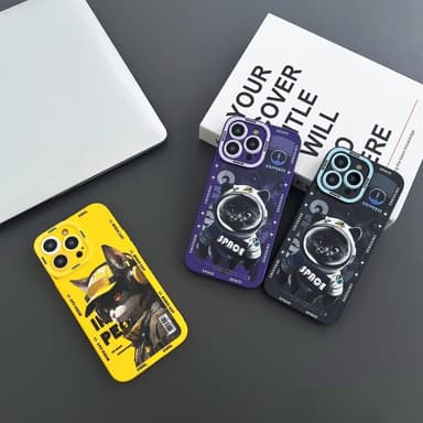 TPU Telefondeksel til iPhone 15 Case Cat - Svart