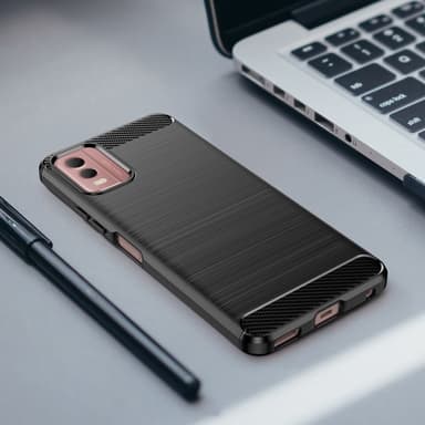 Slim-Fit TPU Telefondeksel til Nokia C32 - Svart