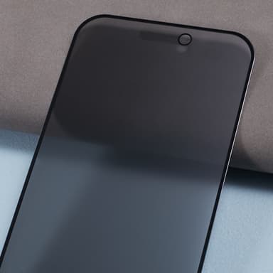 til iPhone 15 Pro herdet glass 180-graders anti-spion personvern 2 stk