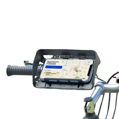 INF Sun Shield styretelefonfeste 360° rotasjon Passer for sykkelmotorsykkel Sort