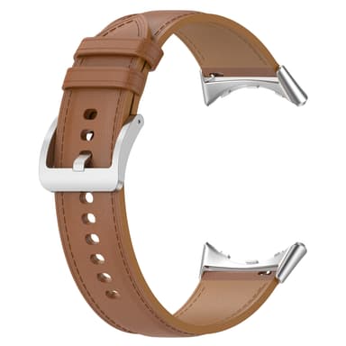 Klokkerem i ekte skinn 20 mm kompatibel med Google Pixel Watch 1/2 Lysebrun