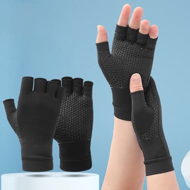 Sklisikre halvfingerhansker fitnesshansker 1 par S