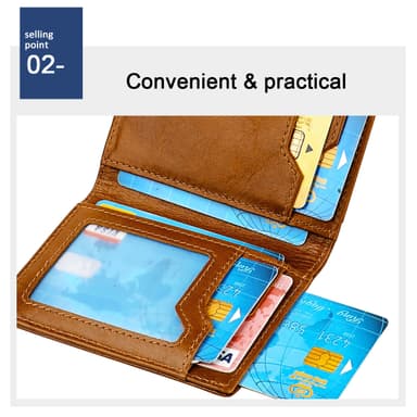 INF RFID-blokkerende magnetkortholder Sort