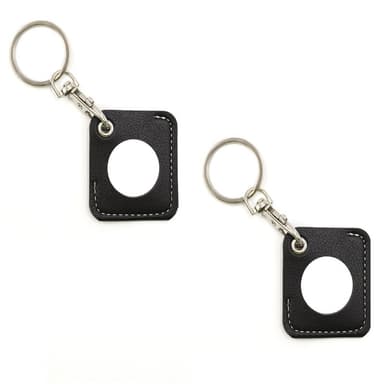 Beskyttelsesveske for Airtag finder tracker 2-pack Sort
