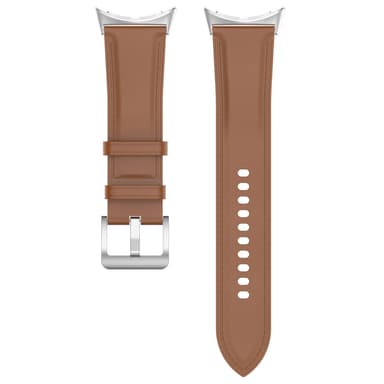 Klokkerem i ekte skinn 20 mm kompatibel med Google Pixel Watch 1/2 Lysebrun