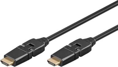 Goobay Høyhastighets HDMI™ 360°-kabel med Ethernet