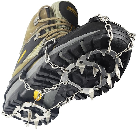 Sklisikker beskyttelse / brodder for sko med 18 stålpigger (XL)