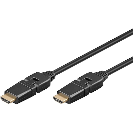 Goobay Høyhastighets HDMI™ 360°-kabel med Ethernet