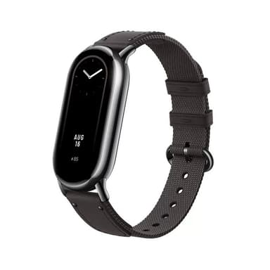 Vevd armbåndsurrem for Xiaomi Mi Band 7 Sort