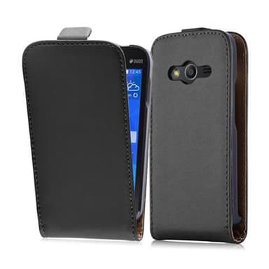 Samsung Galaxy ACE 4 Deksel Flip Case (svart)