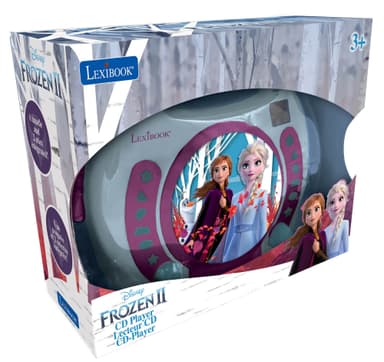 Frozen Bærbar cd-afspiller med 2 mikrofoner til at synge med