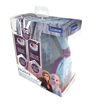 2 i 1 Bluetooth og kablet komfort sammenleggbare hodetelefoner med barnesikkert volum Frozen design