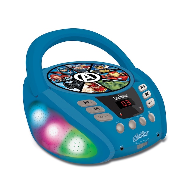 Avengers Bluetooth CD-spiller med lyseffekter
