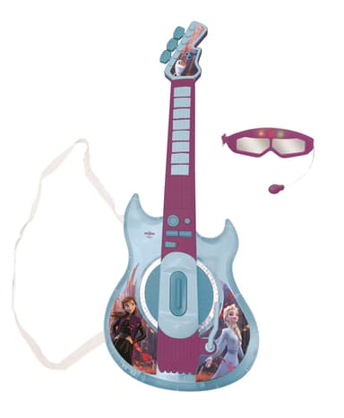 Frozen Electronic Lighting Guitar med mikrofon i brilleform