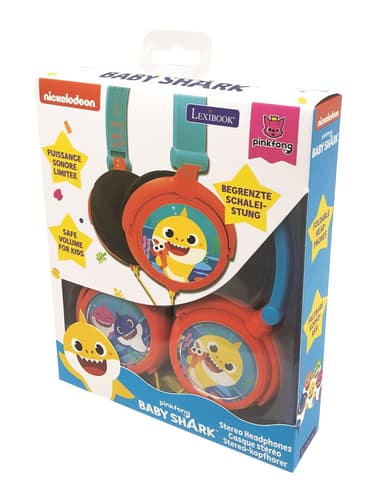 Baby Shark Stereo Wired sammenleggbare hodetelefoner