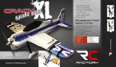 RCF Crack Yak XL - Blue & Gold ARF