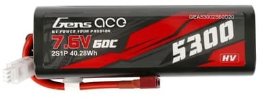 2s  5300mAh - 60C - Gens Ace Hard Case Deans HV