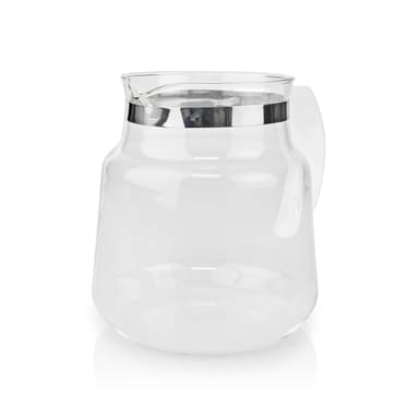 Nedis Glass Kaffe Jug | Kompatibel med: Moccamaster K / KB/ 1 0PL / Excellent 10S | 1.2 l | Hvit