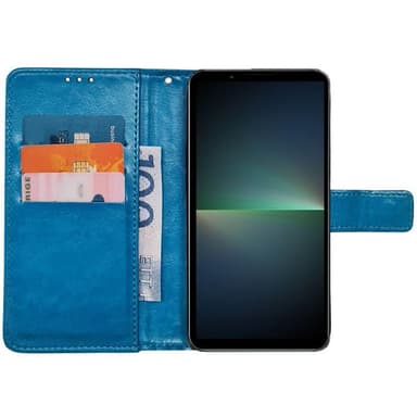 Lommebokdeksel 3-kort Sony Xperia 5 V - Lyseblå