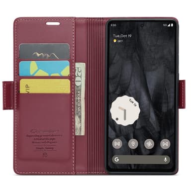 CASEME Lommebok-deksel til Pixel 8 Pro - Rød