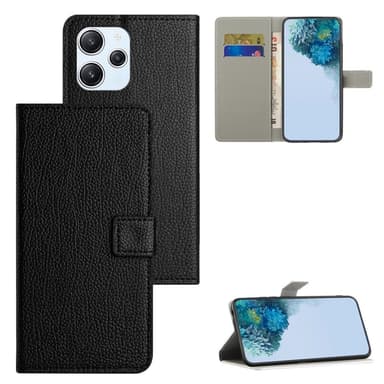 Til Xiaomi Redmi 12 Lommebok-deksel Telefondekselstativ