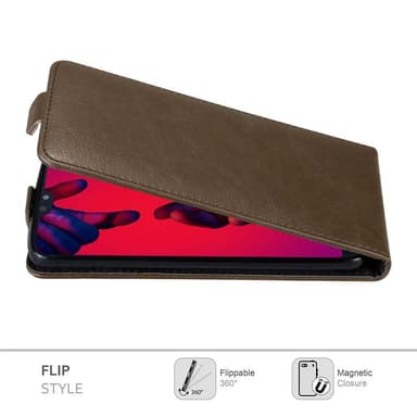 Huawei P20 PRO / P20 PLUS deksel flip cover (brun)