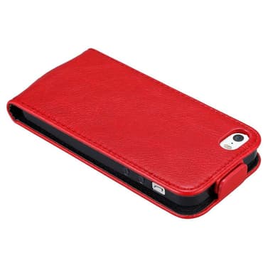 iPhone 5 / 5S / SE 2016 deksel flip cover (rød)