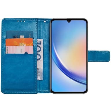 Lommebokdeksel 3-kort Samsung Galaxy A05s - Lyseblå