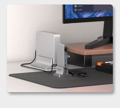 NÖRDIC USB-C 1 til 12 Dokkingstasjon 1xDP 8K30Hz 1xHDMI 8K30Hz 1xRJ45 GigaLan 1xUSB-C PD100W 3xUSB 10G 1xUSB 5G 1xSD 1XMicroSD 1x3,5 mm