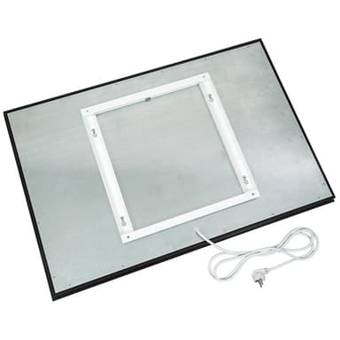 Glass Infrarød Panelovn - 650 W,svart