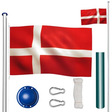 Aluminium flaggstang - Danmark