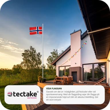 Aluminium flaggstang - Norge