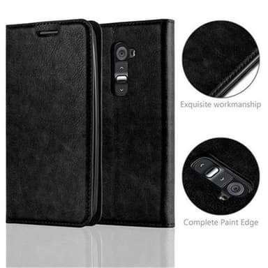 lommebokdeksel LG G2 case (svart)