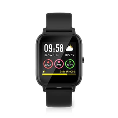 Nedis SmartLife-klokke | LCD | IP68 | Maksimal driftstid: 7200 min | Android™ / IOS | Sort
