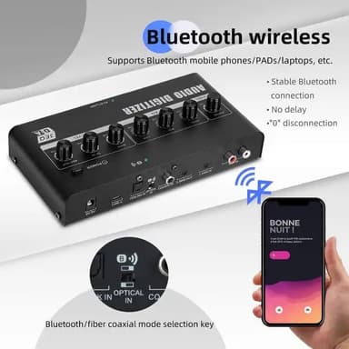 NÖRDIC digitalt og analogt lydgrensesnitt med bluetooth