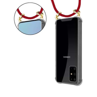 Samsung Galaxy S20 PLUS Deksel med Halskjede (rød)