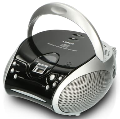 Lenco SCD-27BK CD-spiller med FM- Radio (svart)