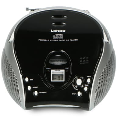 Lenco SCD-27BK CD-spiller med FM- Radio (svart)