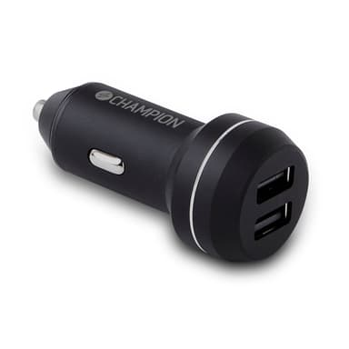 Champion Billader 24W 2-Port Sort