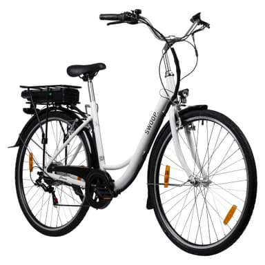 Swoop Elektrisk Sykkel Klassisk, Dame 28 Hvit